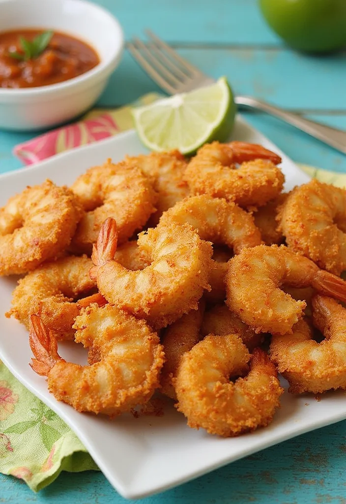 12 Healthy Air Fryer Recipes Quick and Tasty - 9. Air Fryer Coconut Shrimp
