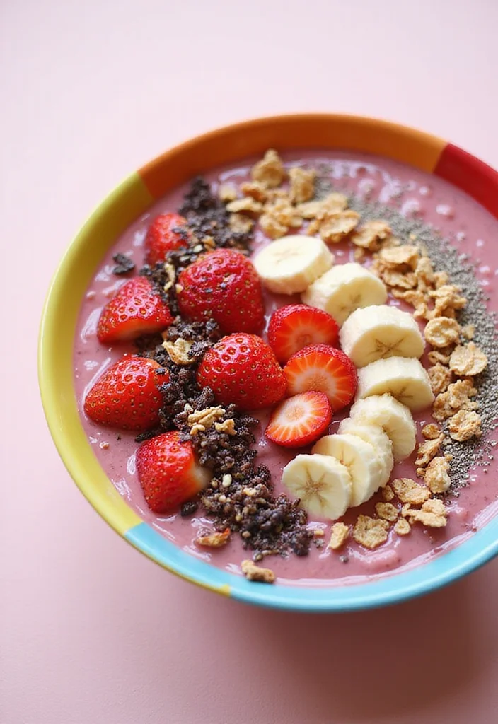 12 Healthy Strawberry Recipes for Fresh Everyday Meals - 1. Strawberry Banana Smoothie Bowl