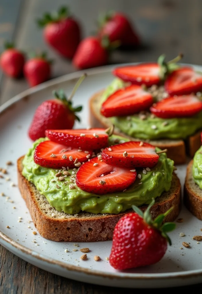 12 Healthy Strawberry Recipes for Fresh Everyday Meals - 5. Strawberry Avocado Toast