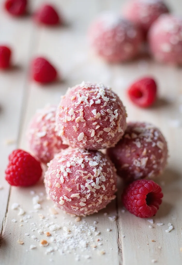 12 Healthy Sweet Treat Recipes for Light Indulgence - 10. Raspberry Coconut Bliss Balls