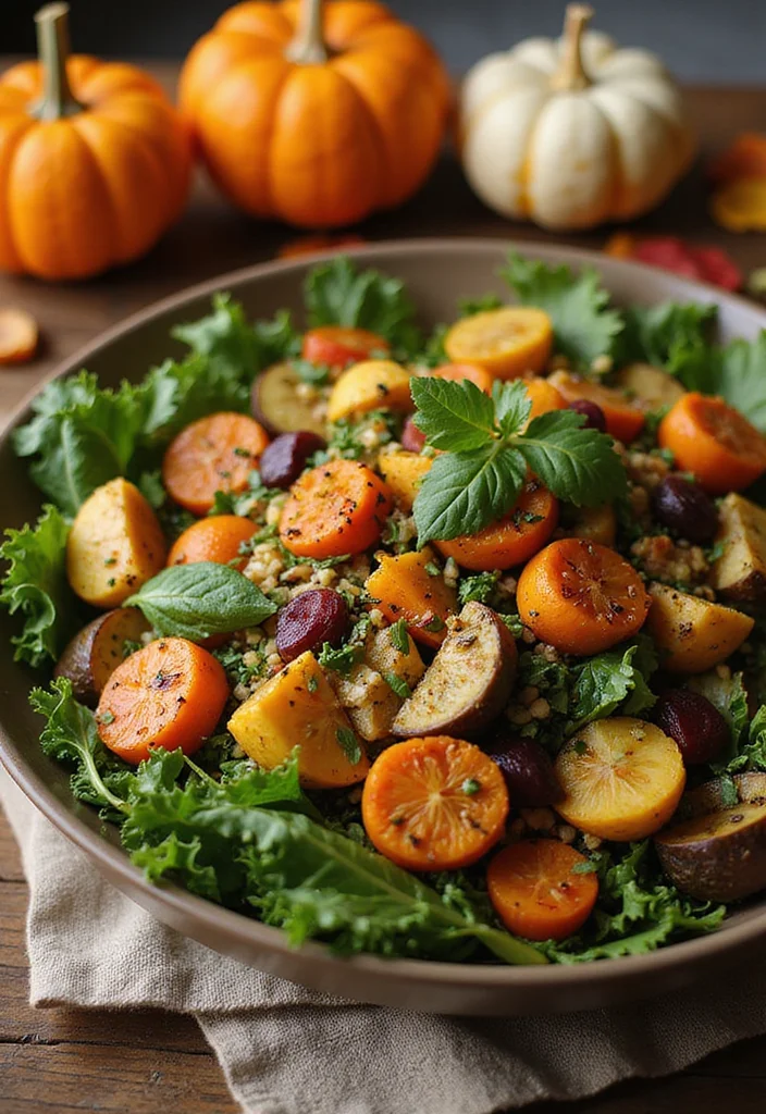 12 Keto Fall Recipes with Warm Seasonal Flavor - 4. Autumn Harvest Salad