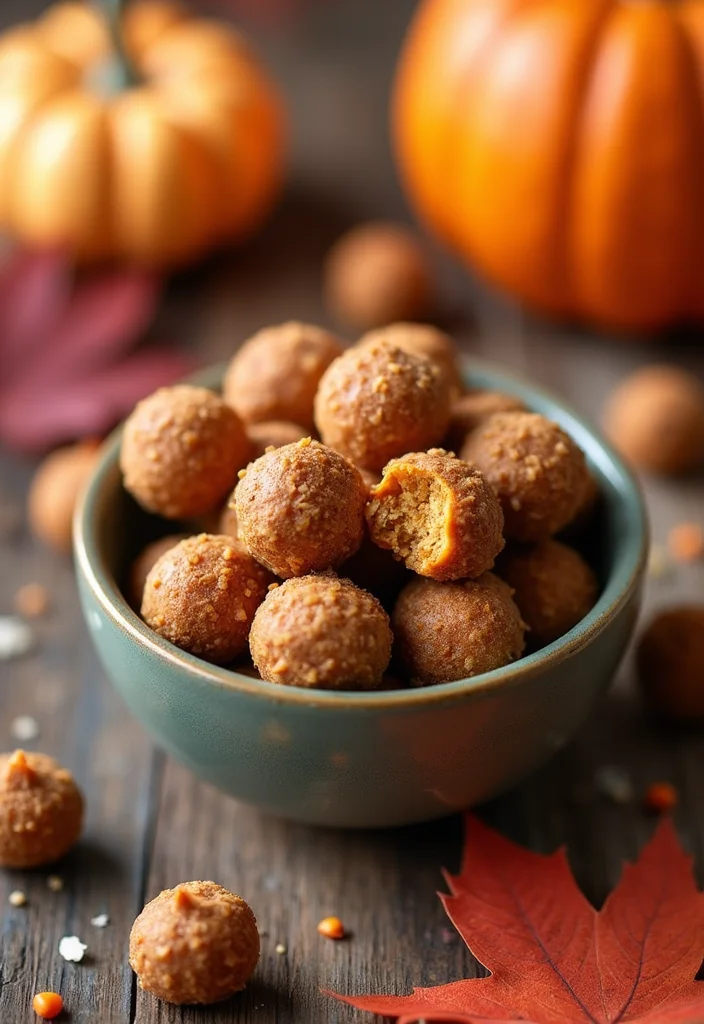 12 Keto Fall Recipes with Warm Seasonal Flavor - 9. Pumpkin Spice Energy Bites