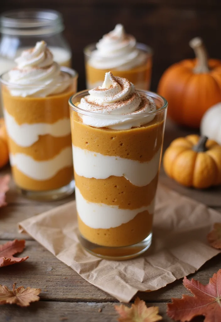 12 Layered Dessert Recipes for Beautiful Easy Treats - 11. Pumpkin Spice Layered Dessert