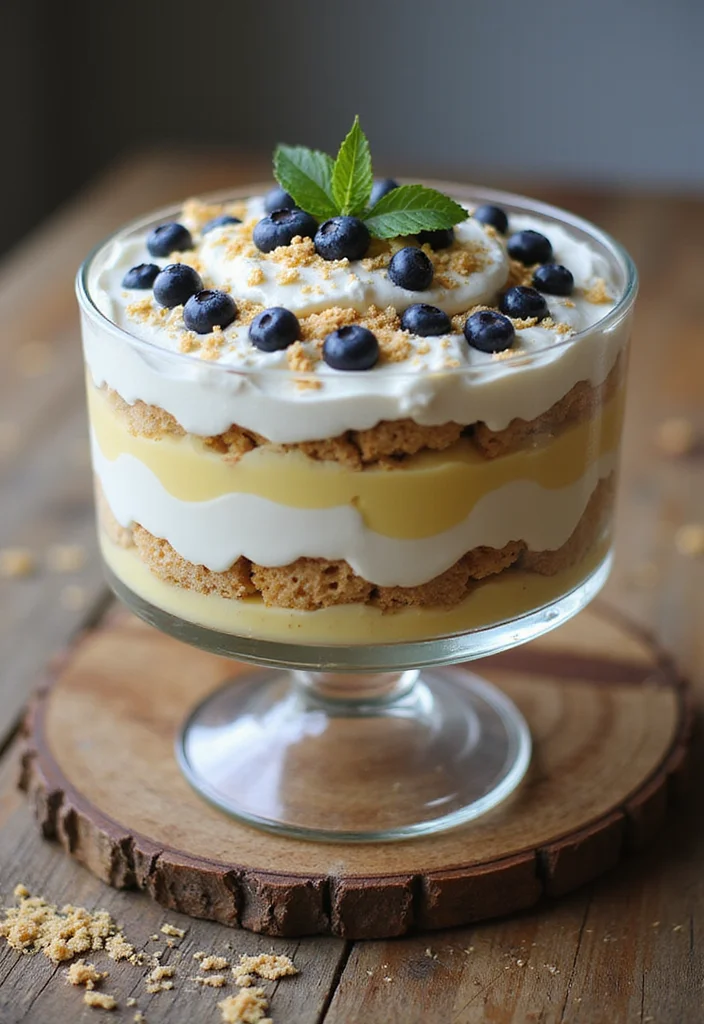 12 Layered Dessert Recipes for Beautiful Easy Treats - 4. Blueberry Lemon Trifle