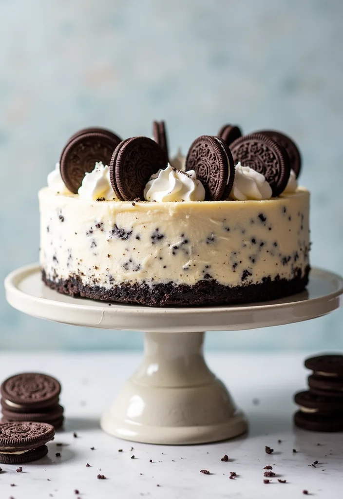 12 Layered Dessert Recipes for Beautiful Easy Treats - 5. No-Bake Oreo Cheesecake