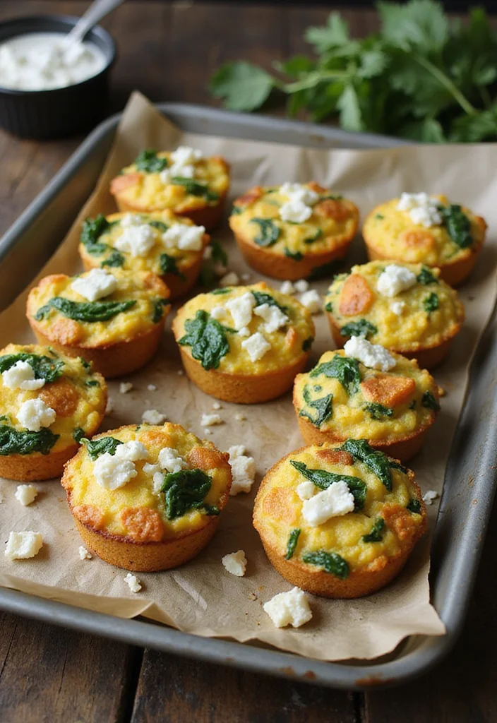 12 Most Popular Keto Recipes for Easy Daily Cooking - 7. Egg Muffins with Spinach and Feta