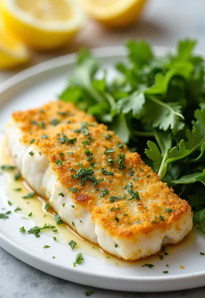 12 Seafood Dinner Recipes for Light Flavorful Meals - 4. Baked Cod with Herb Crust