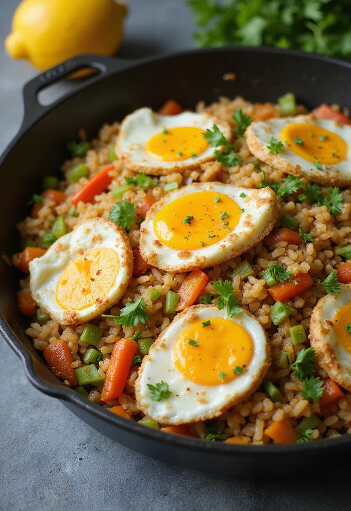 12 Skillet Dinner Recipes for Quick Weeknight Meals - 12. Skillet Egg Fried Rice