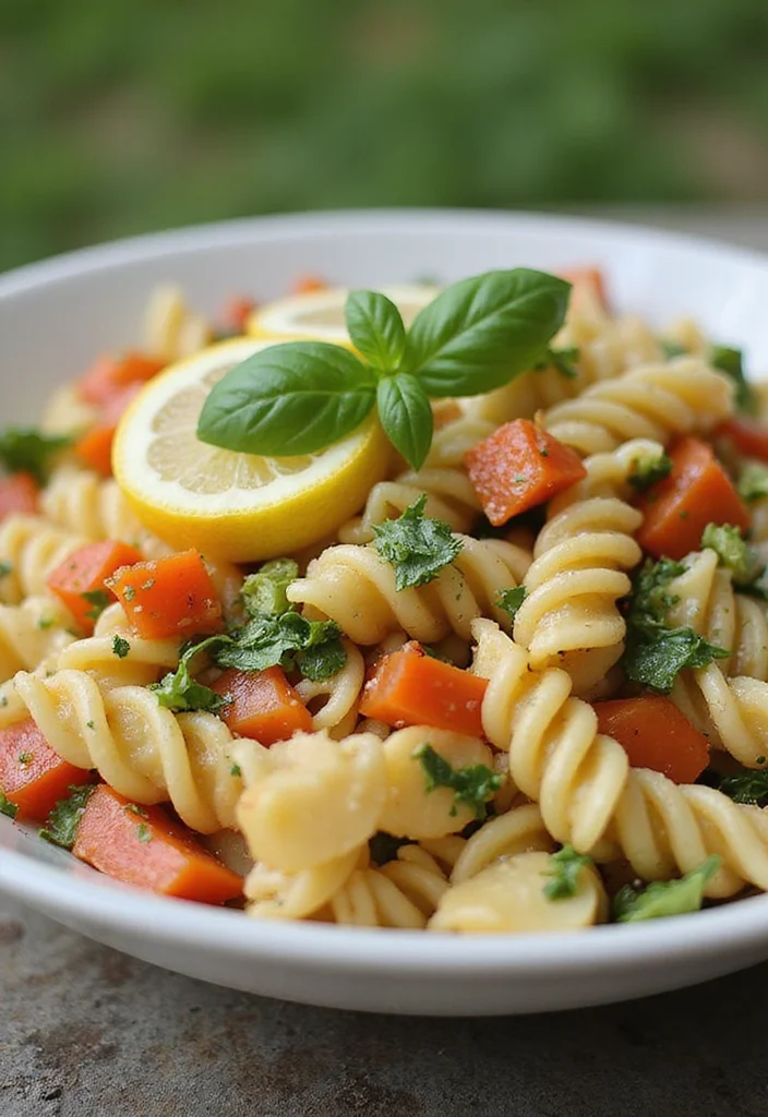 12 Summer Vegan Recipes Fresh and Light - 10. Lemon Basil Pasta Salad
