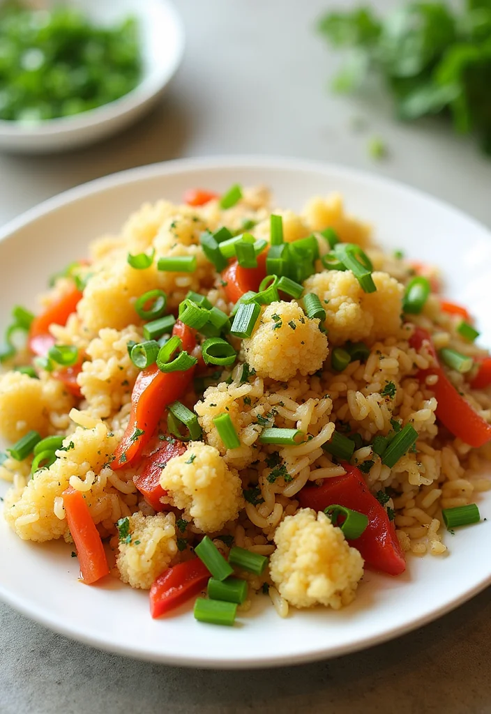 12 Unique Healthy Dinner Recipes with Fresh Ideas - 11. Herb-Infused Cauliflower Rice Stir-Fry