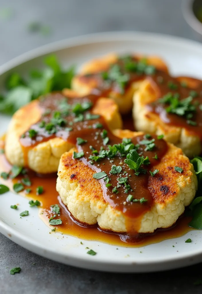 12 Unique Healthy Dinner Recipes with Fresh Ideas - 6. Cauliflower Steaks with Chimichurri