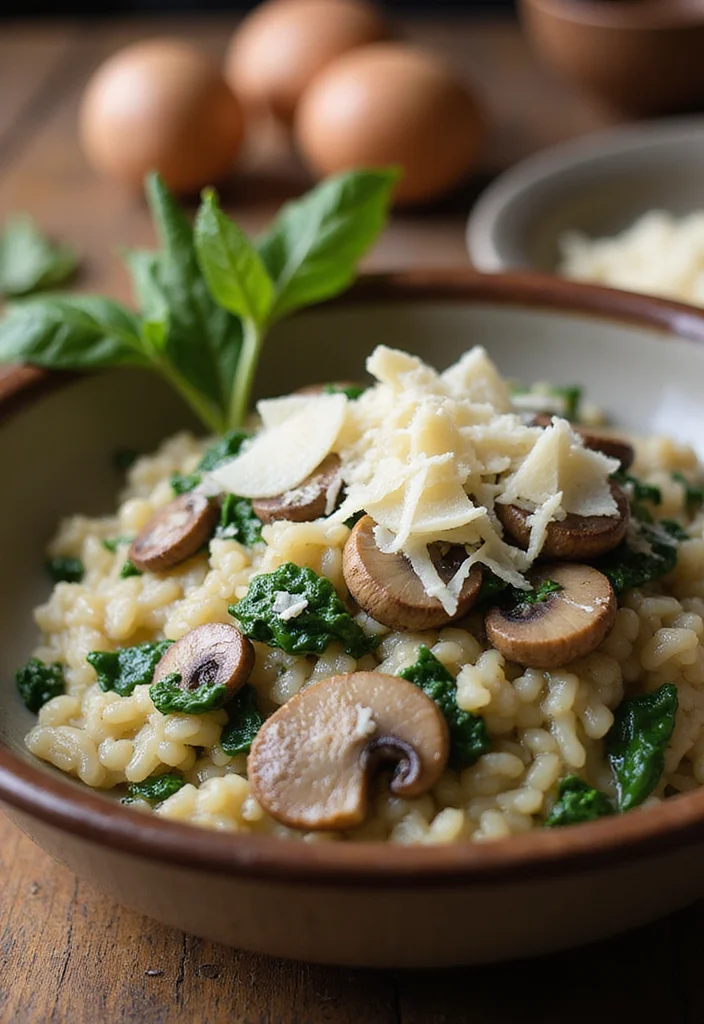 12 Weight Watchers Dinner Recipes for Easy Tracking - 5. Creamy Mushroom & Spinach Risotto