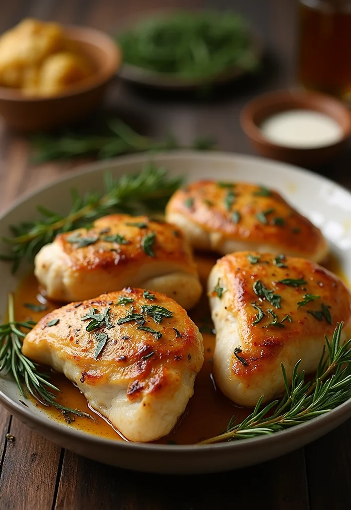 12 Whole30 Dinner Recipes for Clean Eating - 9. Garlic & Rosemary Roasted Chicken Thighs