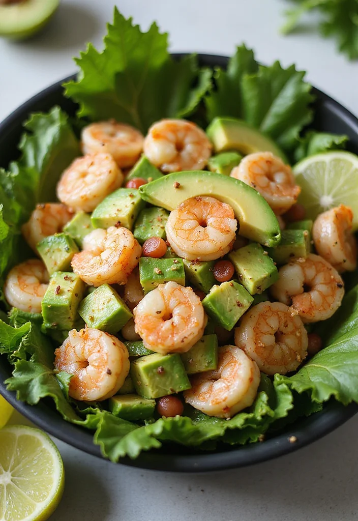 15 Easy Keto Dinner Recipes for Every Night - 14. Shrimp and Avocado Salad
