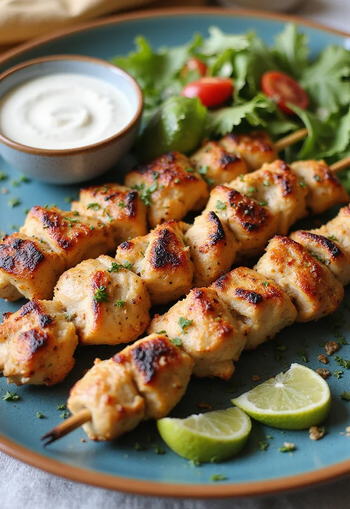 15 Easy Keto Dinner Recipes for Every Night - 9. Mediterranean Chicken Skewers